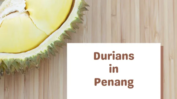 Durians in Penang